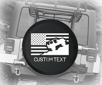 American Offroad USA Flag- Personalized Spare Tire Cover