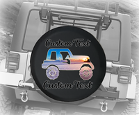 Ocean Sunset Beach Island - Personalized Spare Tire Cover