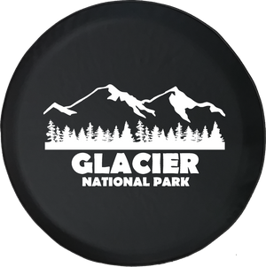 Jeep Wrangler Tire Cover With Glacier National Park (Wrangler JK, TJ, YJ)