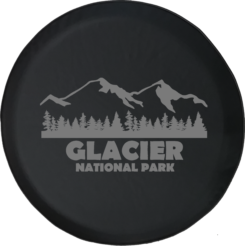Jeep Wrangler Tire Cover With Glacier National Park (Wrangler JK, TJ, YJ)