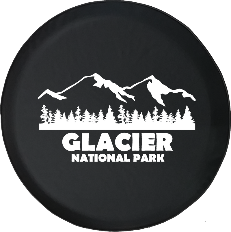 Jeep Wrangler Tire Cover With Glacier National Park (Wrangler JK, TJ, YJ)
