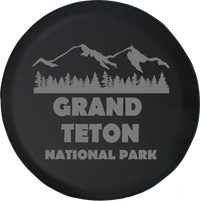 Jeep Wrangler Tire Cover With Grand Teton National Park (Wrangler JK, TJ, YJ)