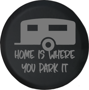 Jeep Liberty Spare Tire Cover With Trailer Print (Liberty 02-12)