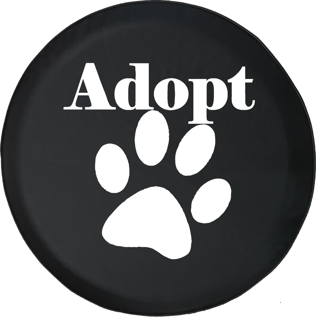 Jeep Liberty Tire Cover With Adopt Pet Lover Print