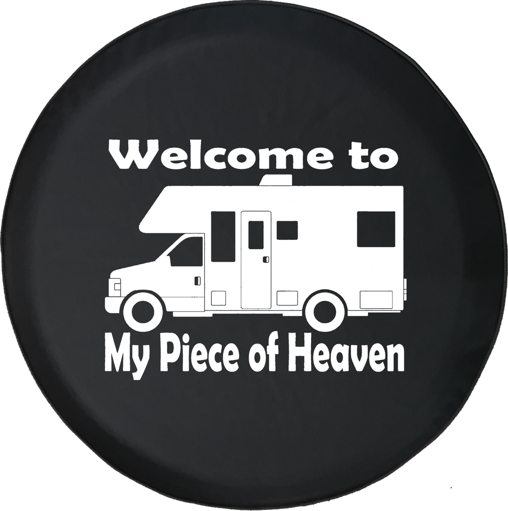 Welcome to My Piece of Heaven Motorhome RV Camping Offroad Jeep RV Camper Spare Tire Cover J271 - TireCoverPro 