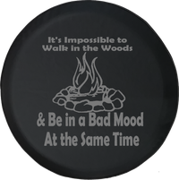 Impossible to Walk in the Woods Campfire Offroad Jeep RV Camper Spare Tire Cover J274 - TireCoverPro 