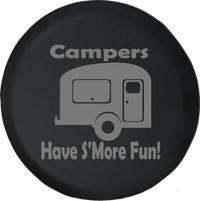 Campers Have S'more Fun Camping Travel Trailer Offroad Jeep RV Camper Spare Tire Cover J275 - TireCoverPro 