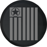 Jeep Liberty Tire Cover With Tactical Military Star (Liberty 02-12) - TireCoverPro 