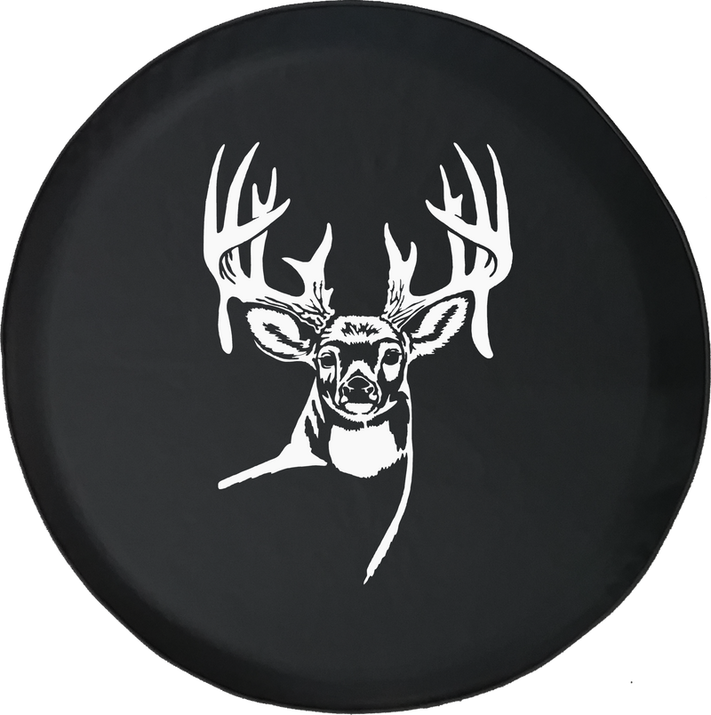 Whitetail Deer Big Buck HuntingOffroad Jeep RV Camper Spare Tire Cover LV158 - TireCoverPro 