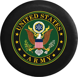 Jeep Wrangler Tire Cover With United States Army (Wrangler JK, TJ, YJ)