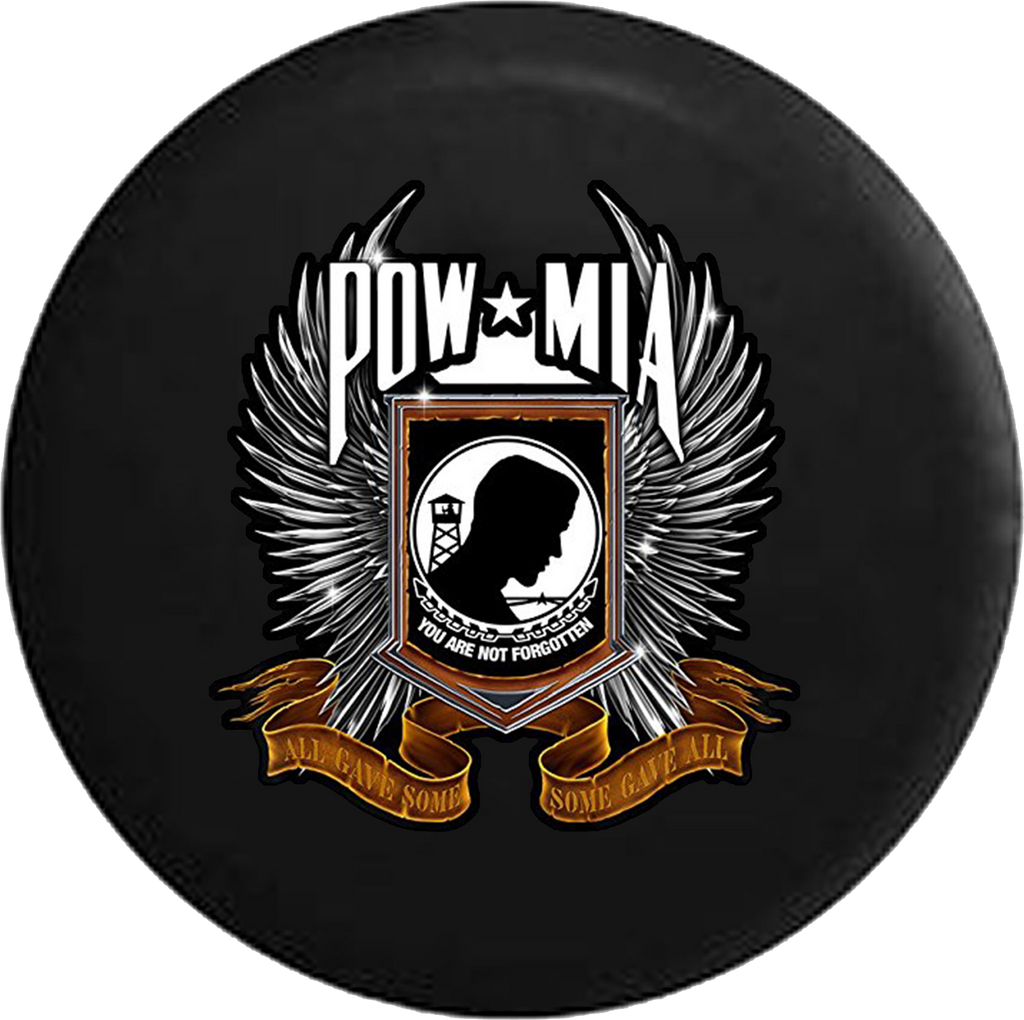 Jeep Liberty Spare Tire Cover With POW MIA