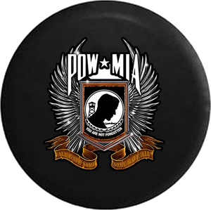 Jeep Liberty Spare Tire Cover With POW MIA