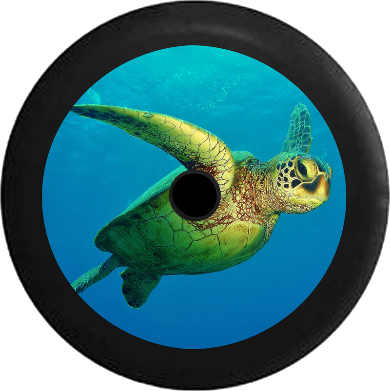 Jeep Wrangler JL Backup Camera Full Color Endangered Sea Turtle Carribean Ocean Life Jeep Jeep Camper Spare Tire Cover 35 inch R103