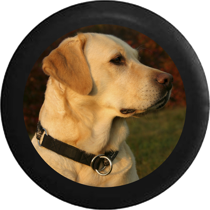 Golden Lab Labrador Retreiver Family Loyal Hunting Dog Jeep Camper Spare Tire Cover BLACK-CUSTOM SIZE/COLOR/INK- R114 - TireCoverPro 