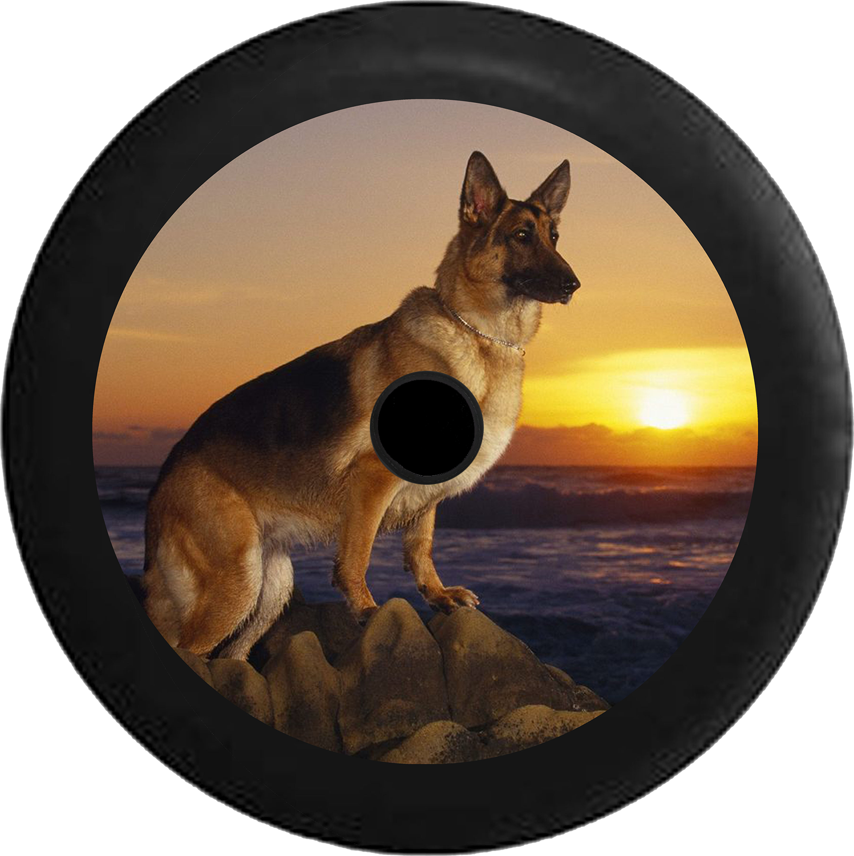 German shepherd shop jeep tire cover