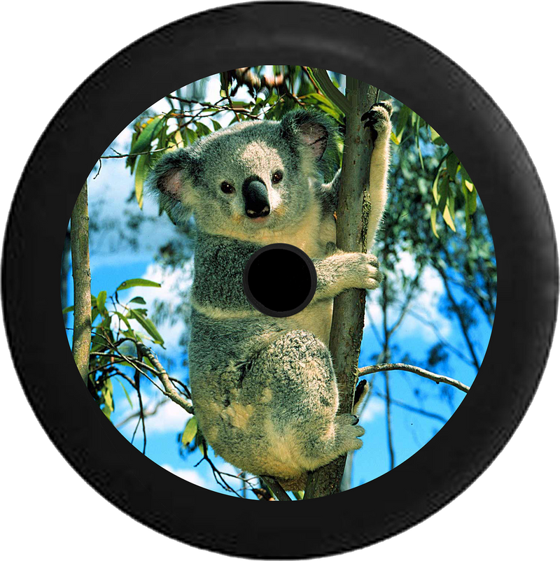 Jeep Wrangler JL Backup Camera Koala Bear in Bamboo Tree Endangered Species Jeep Camper Spare Tire Cover 35 inch R146