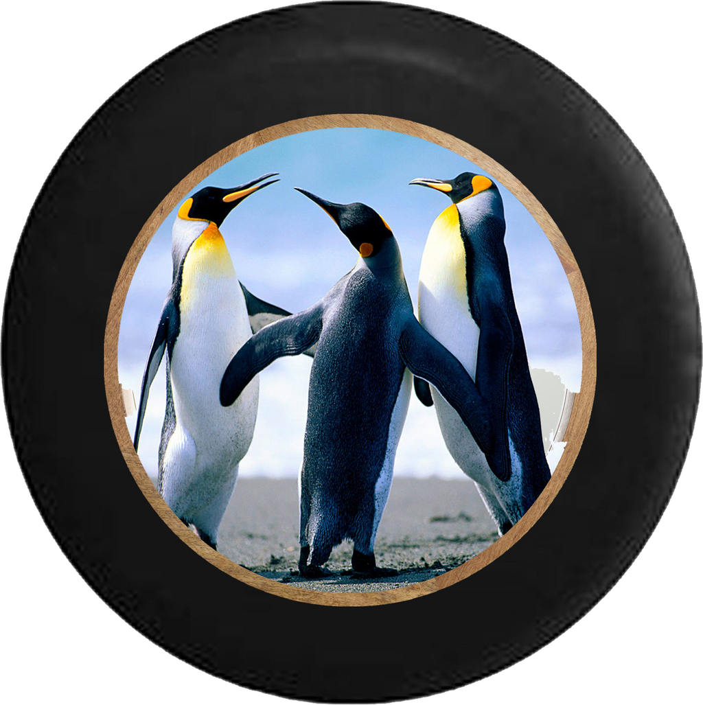 Jeep Liberty Tire Cover With Penguins Print (Liberty 02-12) - TireCoverPro 
