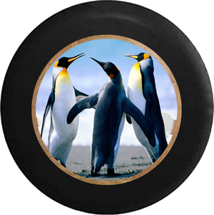 Jeep Liberty Tire Cover With Penguins Print (Liberty 02-12) - TireCoverPro 