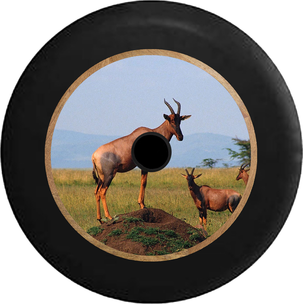Jeep Wrangler JL Backup Camera Antelopes in the Wild Jeep Camper Spare Tire Cover 35 inch R261