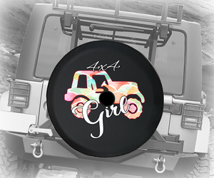 4x4 Girl Pastel American Offroad - Spare Tire Cover