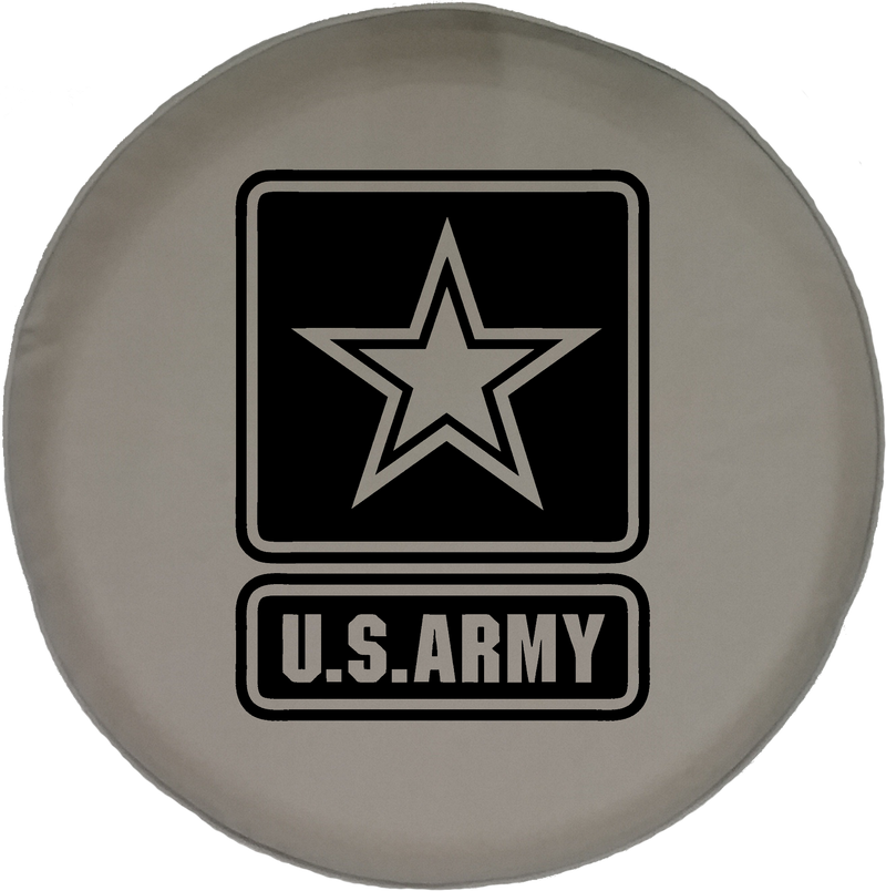 Jeep Liberty Spare Tire Cover With Army Star (Liberty 02-12)