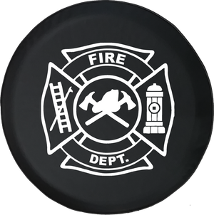 Fire Department Offroad Jeep RV Camper Spare Tire Cover S199 - TireCoverPro 