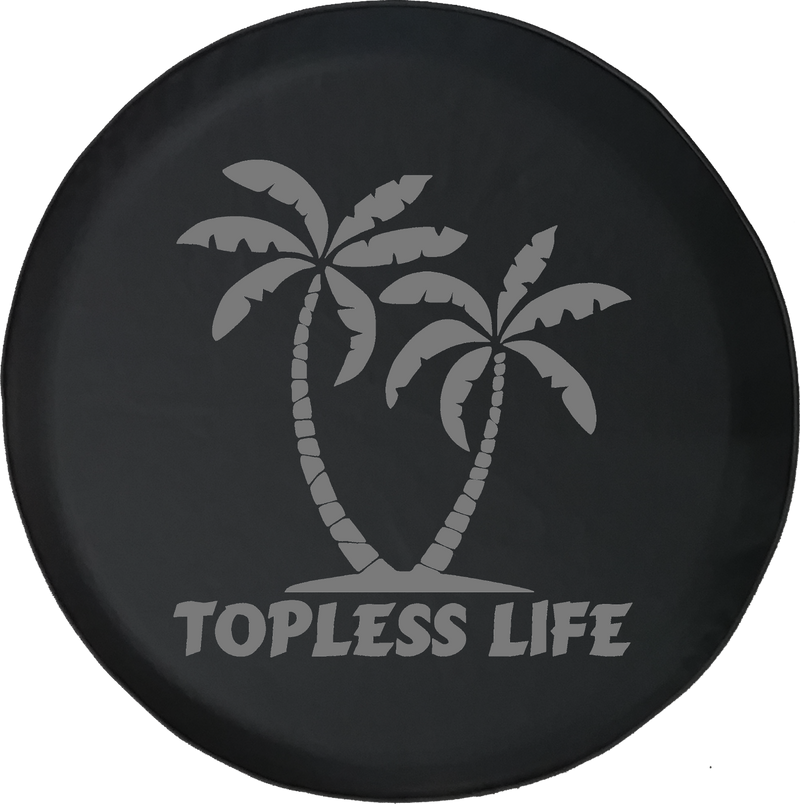 Jeep Liberty Spare Tire Cover With Topless Life Print (Liberty 02-12) - TireCoverPro 