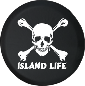 Pirate Life Skull & Crossbones Saltwater Edition Offroad Jeep RV Camper Spare Tire Cover S211