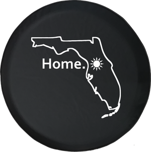 Jeep Liberty Spare Tire Cover With Florida Map Print (Liberty 02-12)