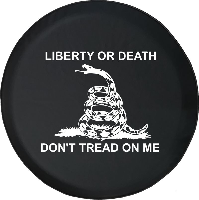 Liberty or Death Don?t Tread on Me SnakeOffroad Jeep RV Camper Spare Tire Cover S230