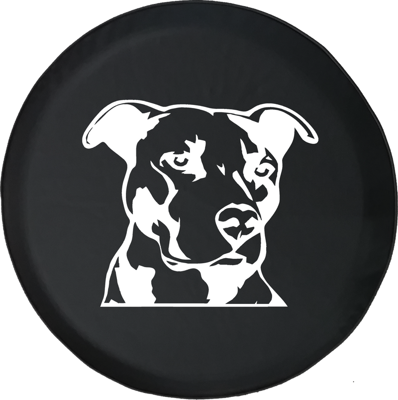 Pitbull Terrier Staffy Dog Lover K9 Jeep WoofOffroad Jeep RV Camper Spare Tire Cover S260