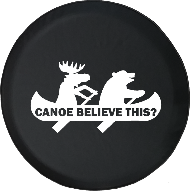 Moose Bear Canoe Outdoors Funny Camping Jeep Offroad Jeep RV Camper Spare Tire Cover S267