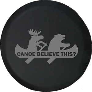 Moose Bear Canoe Outdoors Funny Camping Jeep Offroad Jeep RV Camper Spare Tire Cover S267