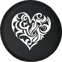 Jeep Liberty Tire Cover With Artistic Heart (Liberty 02-12)