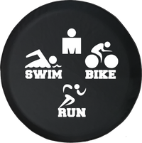 Swim Bike Run Tri Triathlon 5k 13.1 Racing Athlete Fitness Je Offroad Jeep RV Camper Spare Tire Cover S280
