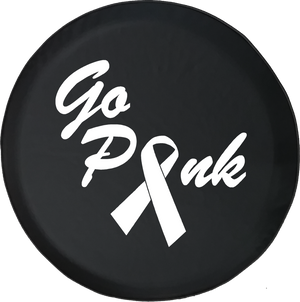 Jeep Liberty Tire Cover With Go Pink