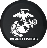 US Marines Eagle Globe Anchor Crest USMC Semper Fi Offroad Jeep RV Camper Spare Tire Cover S307
