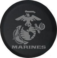 US Marines Eagle Globe Anchor Crest USMC Semper Fi Offroad Jeep RV Camper Spare Tire Cover S307