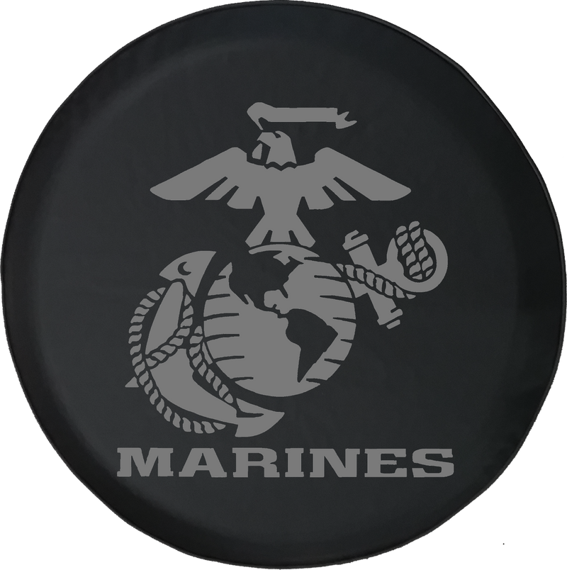 US Marines Eagle Globe Anchor Crest USMC Semper Fi Offroad Jeep RV Camper Spare Tire Cover S307