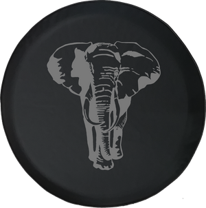 African Elephant Offroad Jeep RV Camper Spare Tire Cover T009