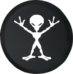 Alien Outerspace Offroad Jeep RV Camper Spare Tire Cover T010