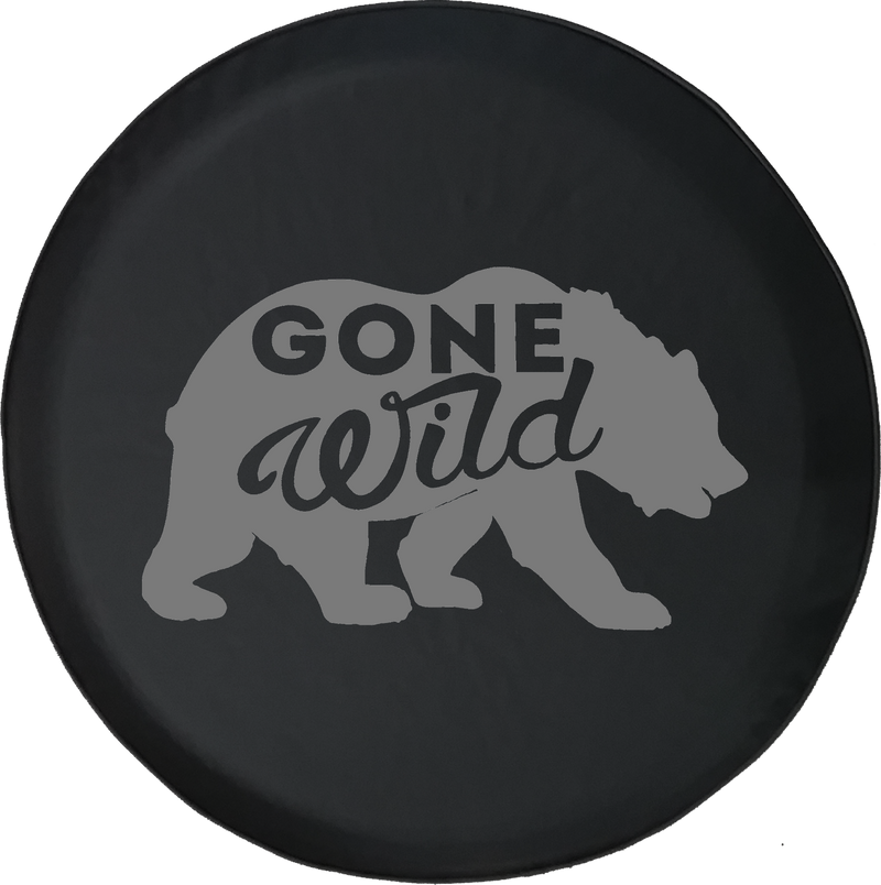 Gone Wild Bear Outdoors Offroad Jeep RV Camper Spare Tire Cover T109