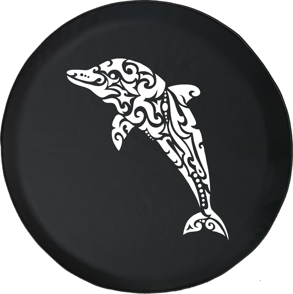 Jeep Liberty Spare Tire Cover With Dolphin Print (Liberty 02-12)