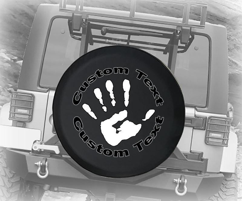 The Wave Offroad Club Handprint - Personalized Spare Tire Cover