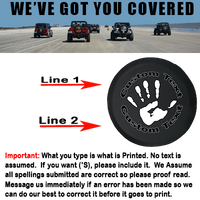 The Wave Offroad Club Handprint - Personalized Spare Tire Cover