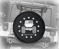 American Flag Offroad 4x4 - Personalized Spare Tire Cover