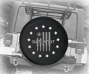 Betsy Ross American Bullet Flag - Personalized Spare Tire Cover