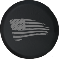 Jeep Liberty Tire Cover With Waving American Flag (Liberty 02-12)