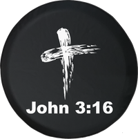 John 3:16 Bible Verse God Cross Jeep 