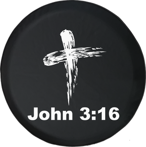 John 3:16 Bible Verse God Cross Jeep 
